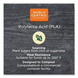 World Centric® PLA Rectangular Deli Containers, 12 oz, 4.8 x 5.9 x 2.1, Clear, Plastic, 900/Carton (WORRDCS12) Case of 900