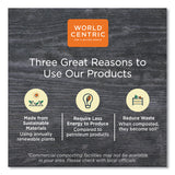 World Centric® PLA Lids for TRSC60 Fiber Containers, 7.8 x 10.2 x 0.5, Clear, Plastic, 400/Carton (WORTRLCS10) Case of 400