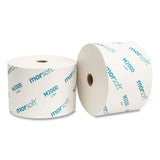 Morcon Tissue Small Core Bath Tissue, Septic Safe, 1-Ply, White, 2,000 Sheets/Roll, 24 Rolls/Carton (MORM2000) Case of 24