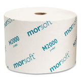 Morcon Tissue Small Core Bath Tissue, Septic Safe, 1-Ply, White, 2,000 Sheets/Roll, 24 Rolls/Carton (MORM2000) Case of 24