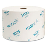 Morcon Tissue Small Core Bath Tissue, Septic Safe, 1-Ply, White, 2,500 Sheets/Roll, 24 Rolls/Carton (MORM125) Case of 24