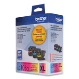Brother LC1033PKS Innobella High-Yield Ink, 600 Page-Yield, Cyan/Magenta/Yellow (BRTLC1033PKS) Each