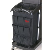Rubbermaid® Commercial Fabric 9-Pocket Cart Organizer, 19.75 x 1.5 x 28, Black (RCP9T9000BLA) Each
