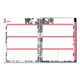 Blue Sky® Analeis Create-Your-Own Cover Weekly/Monthly Planner, Floral, 11 x 8.5, White/Black/Coral, 12-Month (July to June): 2025-2026 (BLS130606) Each