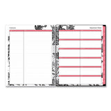 Blue Sky® Analeis Create-Your-Own Cover Weekly/Monthly Planner, Floral, 11 x 8.5, White/Black/Coral, 12-Month (July to June): 2025-2026 (BLS130606) Each