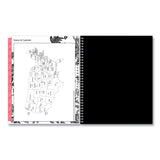 Blue Sky® Analeis Create-Your-Own Cover Weekly/Monthly Planner, Floral, 11 x 8.5, White/Black/Coral, 12-Month (July to June): 2025-2026 (BLS130606) Each