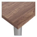 Union & Scale™ Essentials Writing Table-Desk with Integrated Power Management, 59.7" x 29.3" x 28.8", Espresso/Aluminum (UOS24398967)