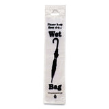 Tatco Wet Umbrella Bags, 7" x 31", Clear, 1,000/Box (TCO57010) Box of 1000