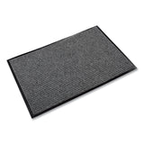 Crown Needle Rib Wipe and Scrape Mat, Polypropylene, 36 x 60, Gray (CWNNR0035GY) Each