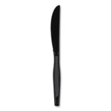 Dixie® Plastic Cutlery, Heavyweight Knives, Black, 1,000/Carton (DXEKH517) Case of 1000