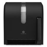 Georgia Pacific® Professional Hygienic Push-Paddle Roll Towel Dispenser, 13 x 10 x 14.4, Black (GPC54338A) Each