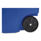 Rubbermaid® Commercial Square Brute Recycling Rollout Container, 50 gal, Plastic, Blue (RCP9W2773BLU) Each