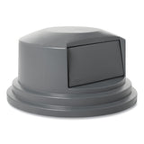 Rubbermaid® Commercial Round BRUTE Dome Top Lid for 55 gal Waste Containers, 27.25" Diameter, Gray (RCP265788GY) Each