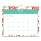 Blue Sky® Day Designer Peyton Academic Wall Calendar, Floral Artwork, 11 x 8.75, White Sheets, 12-Month (July to June): 2025 to 2026 (BLS107936) Each
