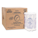 Dart® Concorde Foam Plate, 3-Compartment, 10.25" dia, White, 125/Pack, 4 Packs/Carton (DCC10CPWCR) Case of 500