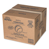 Dart® Concorde Foam Plate, 3-Compartment, 10.25" dia, White, 125/Pack, 4 Packs/Carton (DCC10CPWCR) Case of 500