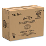 Dart® Plastic Lids for Foam Cups, Bowls and Containers, Vented, Fits 6-14 oz, White, 100/Pack, 10 Packs/Carton (DCC12JL) Case of 1000