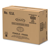 Dart® Plastic Lids for Foam Cups, Bowls and Containers, Vented, Fits 6-14 oz, White, 100/Pack, 10 Packs/Carton (DCC12JL) Case of 1000