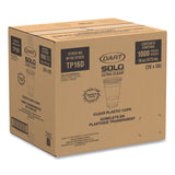 SOLO® Ultra Clear PET Cups, 16 oz, Squat, 50/Bag, 20 Bags/Carton (DCCTP16DCT) Case of 1000