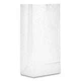 General Grocery Paper Bags, 30 lb Capacity, #2, 4.31" x 2.44" x 7.88", White, 500 Bags (BAGGW2500) Case of 500