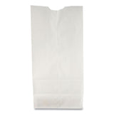 General Grocery Paper Bags, 35 lb Capacity, #6, 6" x 3.63" x 11.06", White, 500 Bags (BAGGW6500) Case of 500