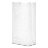 General Grocery Paper Bags, 35 lb Capacity, #10, 6.31" x 4.19" x 13.38", White, 500 Bags (BAGGW10500) Case of 500