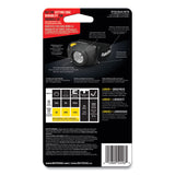 Rayovac® Virtually Indestructible LED Headlight, 3 AAA Batteries (Included), 30 m Projection, Black (RAYDIYHL3AAABTA) Each