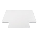 deflecto® Antimicrobial Chair Mat, Medium Pile Carpet, 48 x 36, Lipped, Clear (DEFCM14112AM) Each
