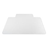 deflecto® Antimicrobial Chair Mat, Medium Pile Carpet, 53 x 45, Lipped, Clear (DEFCM14232AM) Each