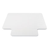 deflecto® Antimicrobial Chair Mat, Medium Pile Carpet, 53 x 45, Lipped, Clear (DEFCM14232AM) Each