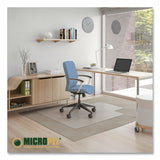 deflecto® Antimicrobial Chair Mat, Medium Pile Carpet, 48 x 36, Lipped, Clear (DEFCM14112AM) Each
