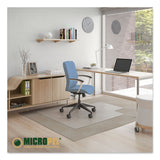 deflecto® Antimicrobial Chair Mat, Medium Pile Carpet, 53 x 45, Lipped, Clear (DEFCM14232AM) Each