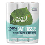 Seventh Generation® 100% Recycled Bathroom Tissue, Septic Safe, 2-Ply, White, 240 Sheets/Roll, 24/Pack (SEV13738) Case of 24
