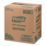 Marcal 100% Recycled Lunch Napkins, 1-Ply, 11.4 x 12.5, White, 400/Pack (MRC6506) Pack of 400