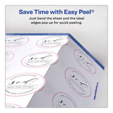 Avery® Round Print-to-the Edge Labels with SureFeed, 2.5" dia, Glossy White, 90/PK (AVE22830) Pack of 90