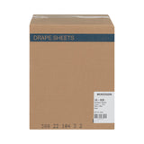 McKesson Stretcher Sheet Flat 40 W X 90 L Inch Blue 50% Cellulose Tissue / 50% Polyethylene Film Disposable (222919_CS) 50/CS
