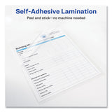 Avery® Clear Self-Adhesive Laminating Sheets, 3 mil, 9" x 12", Matte Clear, 50/Box (AVE73601) Box of 50