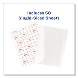 Avery® Clear Self-Adhesive Laminating Sheets, 3 mil, 9" x 12", Matte Clear, 50/Box (AVE73601) Box of 50