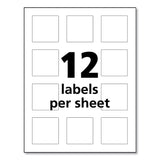 Avery® UltraDuty GHS Chemical Waterproof and UV Resistant Labels, 2 x 2, White, 12/Sheet, 50 Sheets/Pack (AVE60526) Box of 600