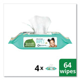 Seventh Generation® Free and Clear Baby Wipes, 7 x 7, Refill, Unscented, White, 256/Pack, 3 Packs/Carton (SEV34219CT) Case of 3