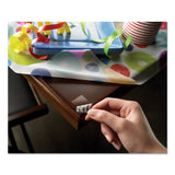 Scotch® Restickable Mounting Tabs, Removable, Repositionable, Holds Up to 1 lb (4 Tabs), 1 x 1, Clear, 18/Pack (MMMR100) Pack of 18
