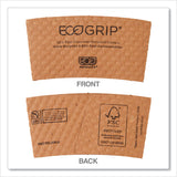 Eco-Products® EcoGrip Hot Cup Sleeves - Renewable and Compostable, Fits 12, 16, 20, 24 oz Cups, Kraft, 1,300/Carton (ECOEG2000) Case of 1300