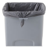 Rubbermaid® Commercial Untouchable Square Waste Receptacle, 23 gal, Plastic, Gray (RCP356988GY) Each