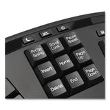 Adesso WKB1500GB Wireless Ergonomic Keyboard and Mouse, 2.4 GHz Frequency/30 ft Wireless Range, Black (ADEWKB1500GB) Each