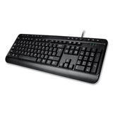 Adesso AKB132UB 118-Key MM Desktop USB Keyboard, Black (ADEAKB132UB) Each