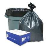 Platinum Plus® Can Liners, 60 gal, 1.55 mil, 39" x 56", Gray, 10 Bags/Roll, 5 Rolls/Carton (WBIPLA6070) Case of 50