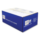 Platinum Plus® Can Liners, 60 gal, 1.55 mil, 39" x 56", Gray, 10 Bags/Roll, 5 Rolls/Carton (WBIPLA6070) Case of 50
