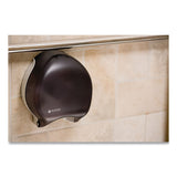 San Jamar® Single 9" Jumbo Bath Tissue Dispenser, Classic, 10.25 x 5.63 x 12, Transparent Black Pearl (SJMR2000TBK) Each