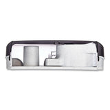 San Jamar® Twin 9" Jumbo Tissue Dispenser, Classic, 19 x 5.25 x 12, Transparent Black Pearl (SJMR4000TBK) Each