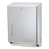 San Jamar® C-Fold/Multifold Towel Dispenser, 11.38 x 4 x 14.75, Stainless Steel (SJMT1900SS) Each